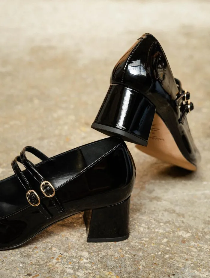 Women Pumps and Mary Janes Bobbies Bettany Lacquered Black