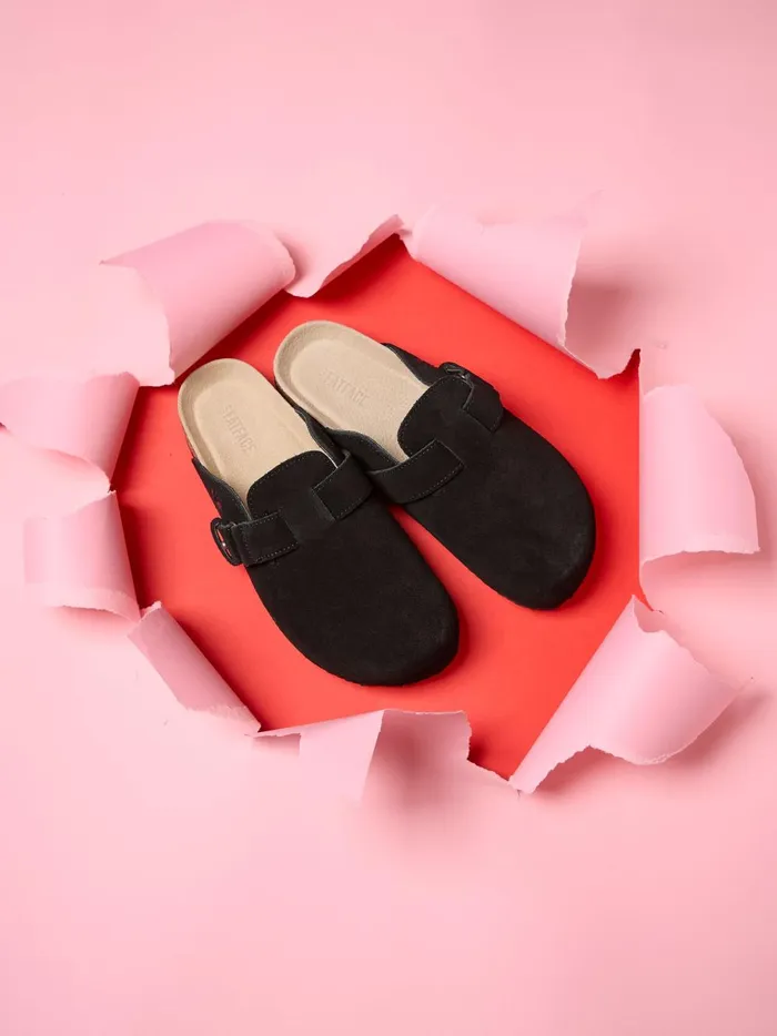 Women Pyjamas and Nightwear Fat Face Elsie Black House Shoes