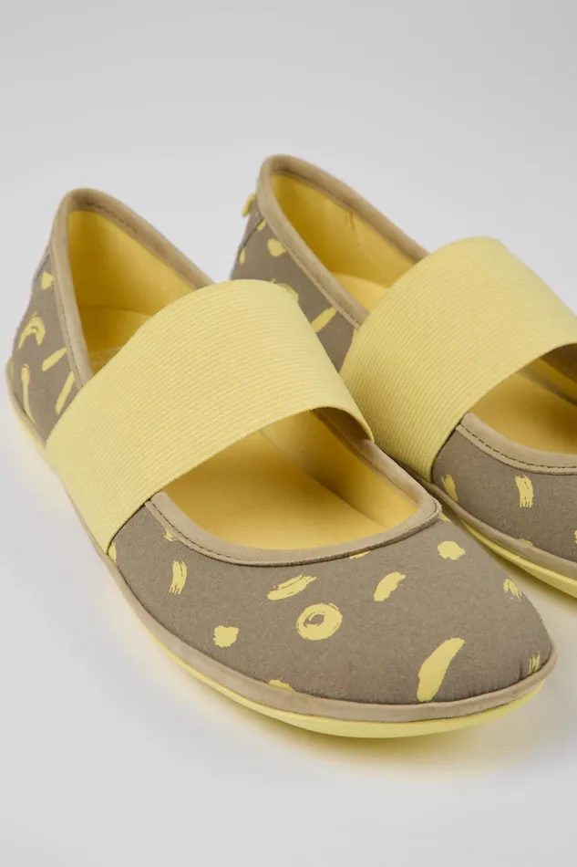 Women Right Multicolored Textile And Nubuck Sneakers Camper Ballerinas
