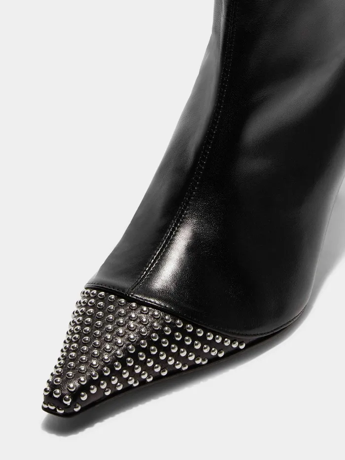 Women Roe Mini Stud Leather Ankle Boots Aeyde Ankle Boots
