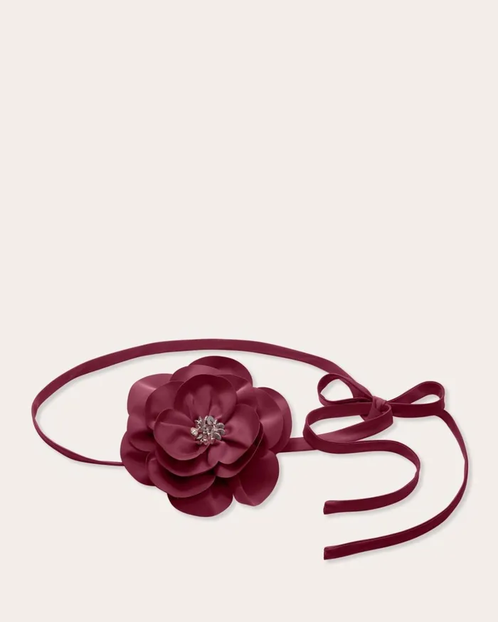 Women Rose Convertible Belt Necklace Cabernet Ramy Brook Belts
