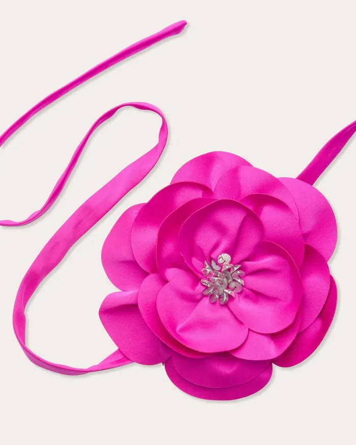 Women Rose Convertible Belt Necklace Cabernet Ramy Brook Belts