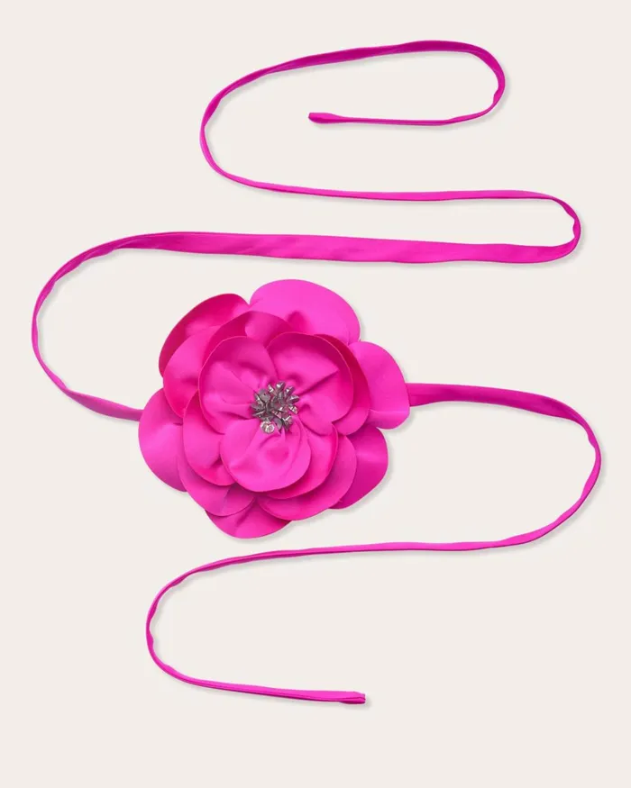 Women Rose Convertible Belt Necklace Cabernet Ramy Brook Belts