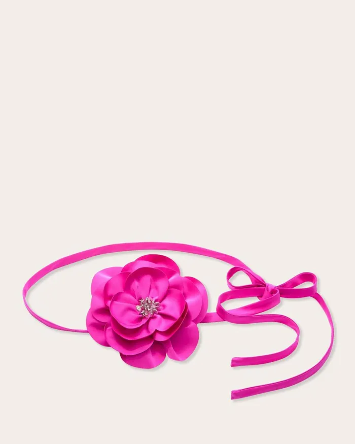 Women Rose Convertible Belt Necklace Cabernet Ramy Brook Belts