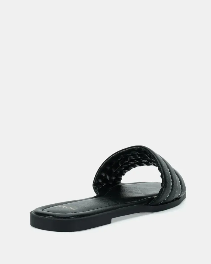 Women SABER BLACK Sandals Slides NOVO Shoes