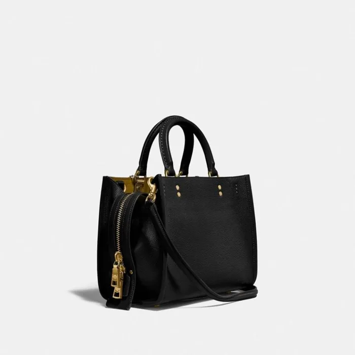 Women Satchels and Top Handles Coach Rogue 25 Brassblack