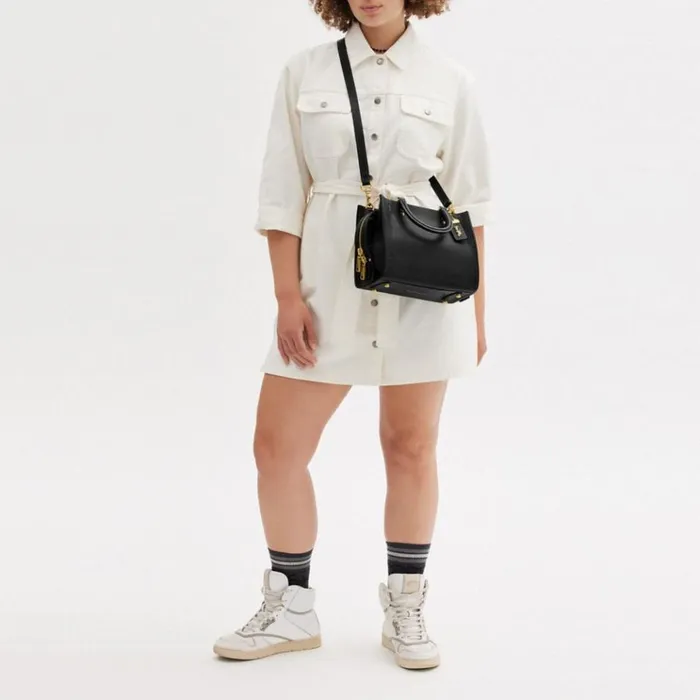 Women Satchels and Top Handles Coach Rogue 25 Brassblack