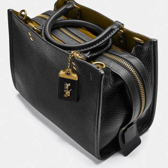 Women Satchels and Top Handles Coach Rogue 25 Brassblack
