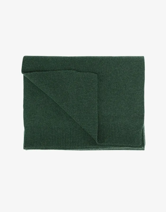 Women Scarves Colorful Standard Merino Wool Scarf Emerald Green