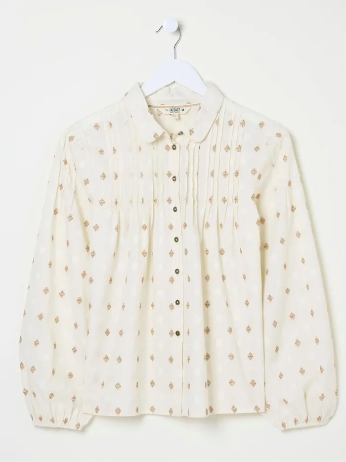 Women Shirts and Blouses Fat Face Elsie Ivory Dobby Blouse