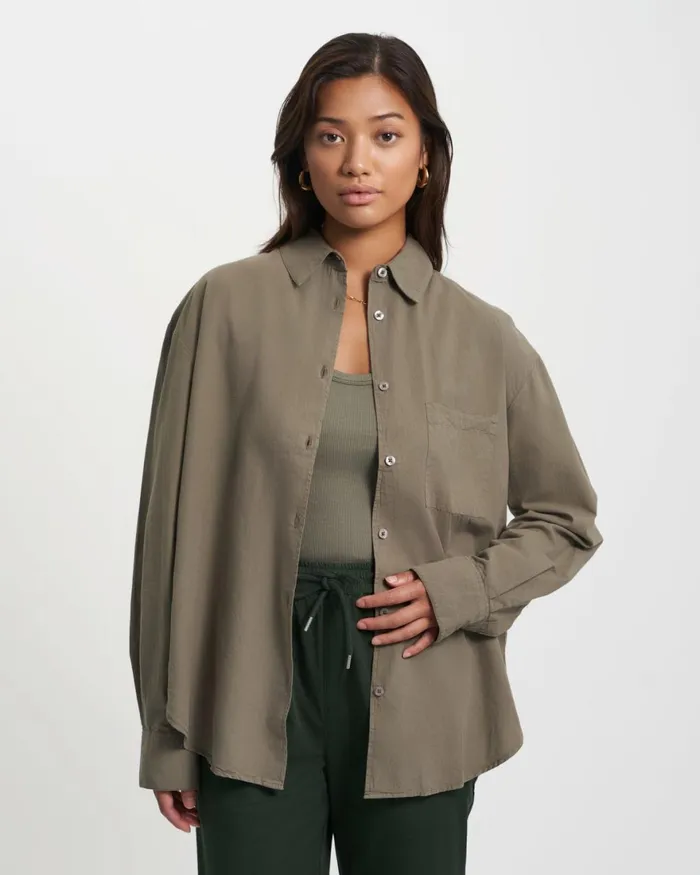 Women Shirts Colorful Standard Organic Oversized Shirt Deep Black