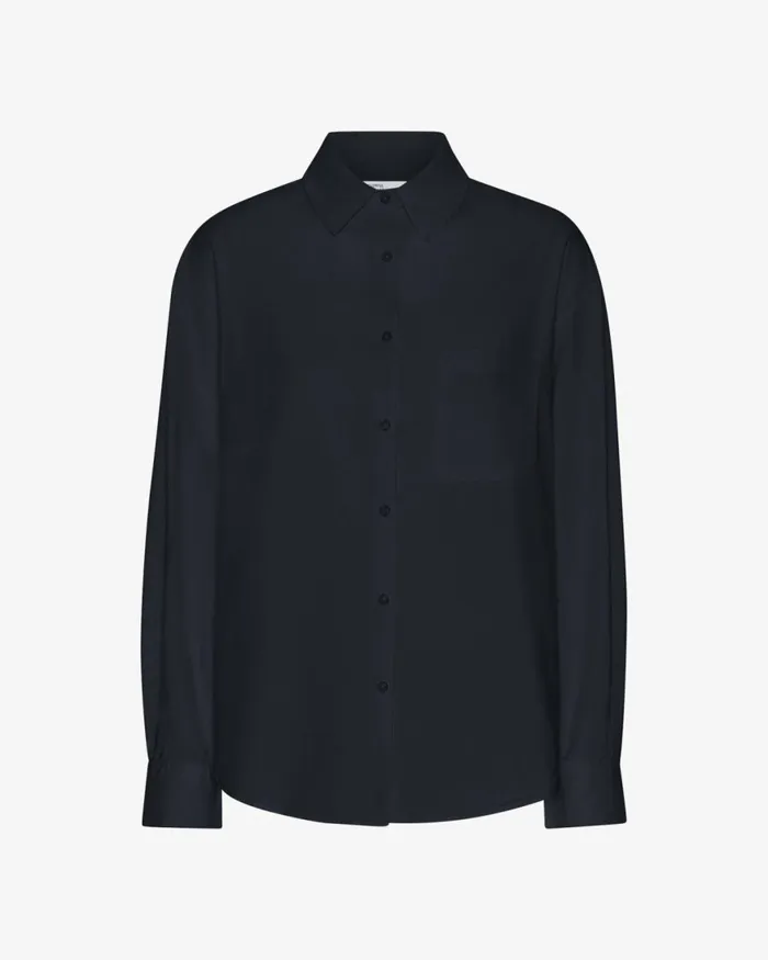 Women Shirts Colorful Standard Organic Oversized Shirt Navy Blue