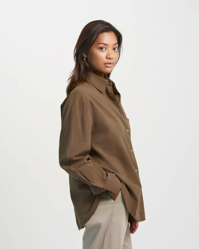 Women Shirts Colorful Standard Organic Oversized Shirt Spring Green