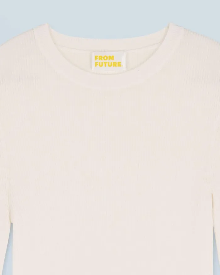 Women Shirts TShirts and Tops From Future Long Sleeve Top White