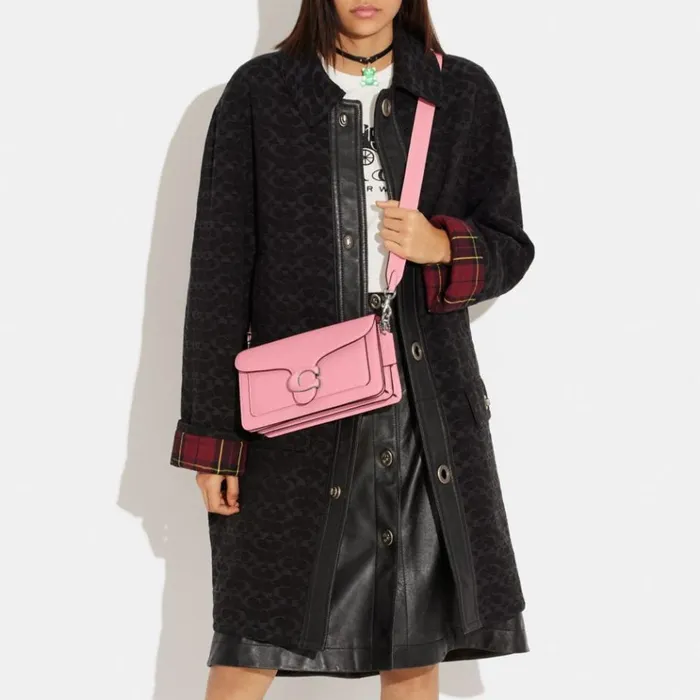 Women Shoulder Bags and Hobos Coach Tabby Shoulder Bag 26 Silverflower Pink