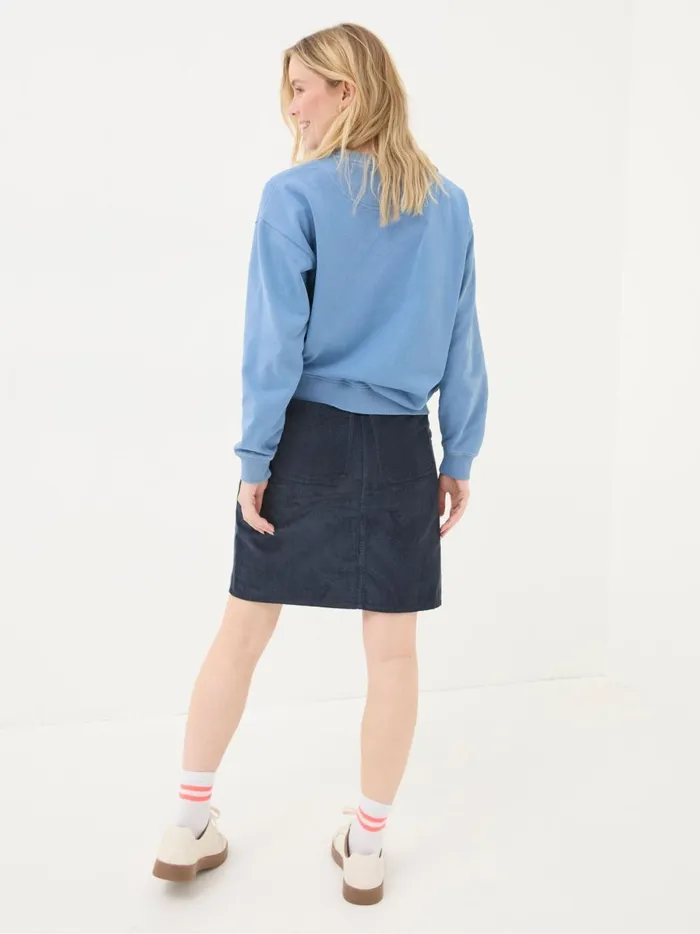 Women Skirts Fat Face Chesil Dark Navy Cord Skirt
