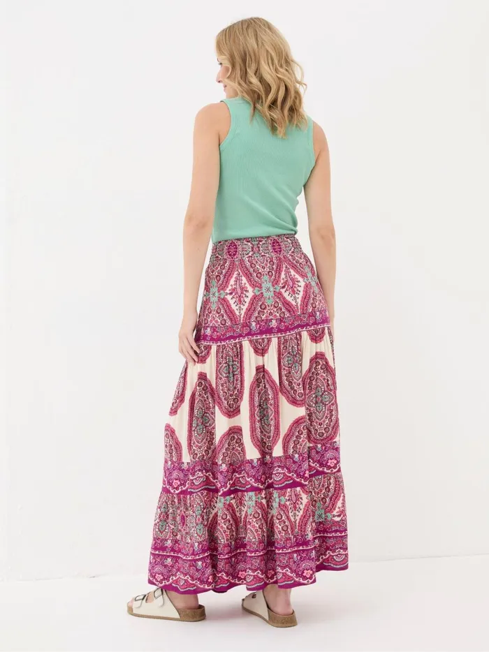 Women Skirts Fat Face Jayla Purple Detail Paisley Maxi Skirt