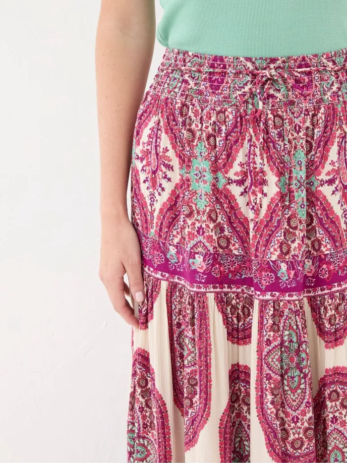 Women Skirts Fat Face Jayla Purple Detail Paisley Maxi Skirt