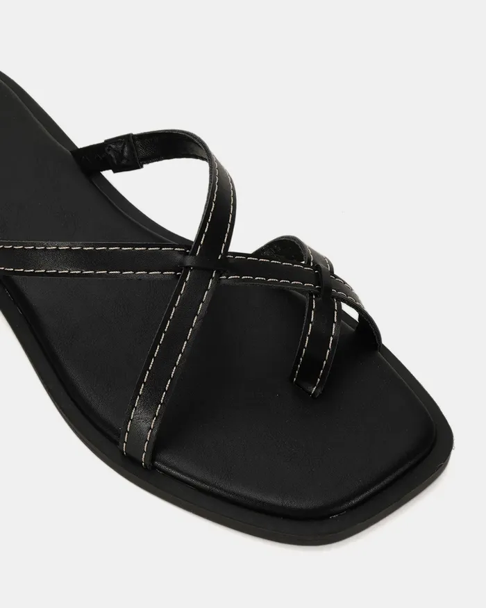 Women Slides NOVO Shoes RORIE BLACK Sandals