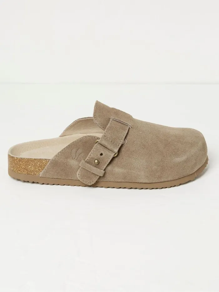 Women Slippers Fat Face Elsie Brown House Shoes