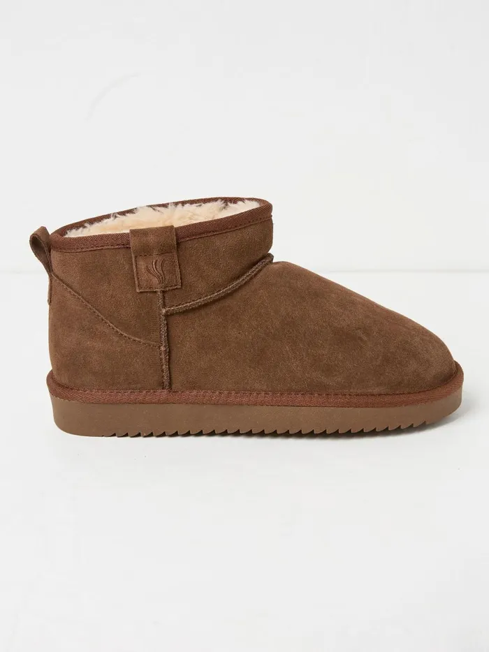 Women Slippers Fat Face Maeve Chocolate Brown Maeve Mini Boots