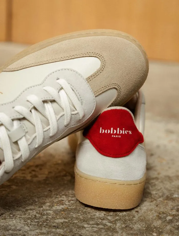 Women Sneakers Bobbies Bahia Off White and Espelette Women Sneakers Bobbies Bahia Off White and Espelette