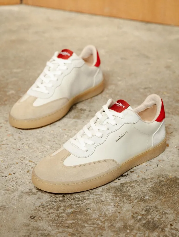 Women Sneakers Bobbies Bahia Off White and Espelette Women Sneakers Bobbies Bahia Off White and Espelette
