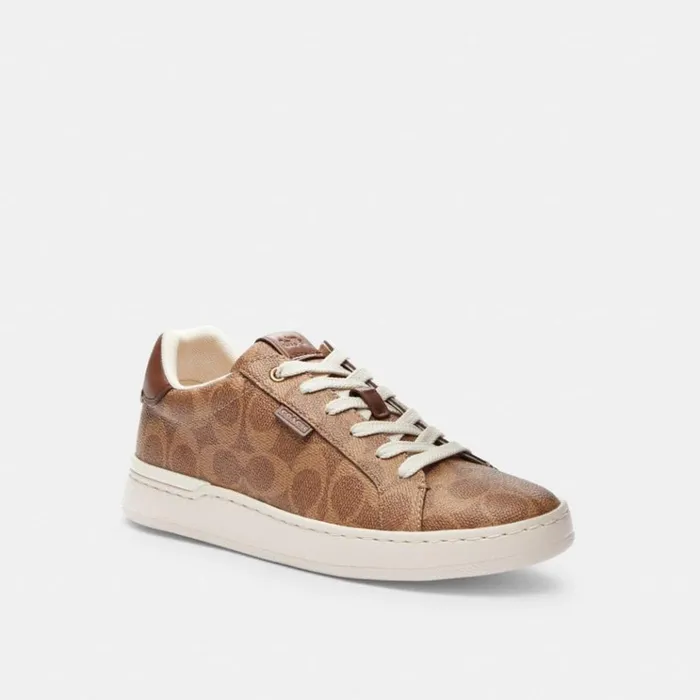 Women Sneakers Coach Lowline Luxe Low Top Sneaker Tan