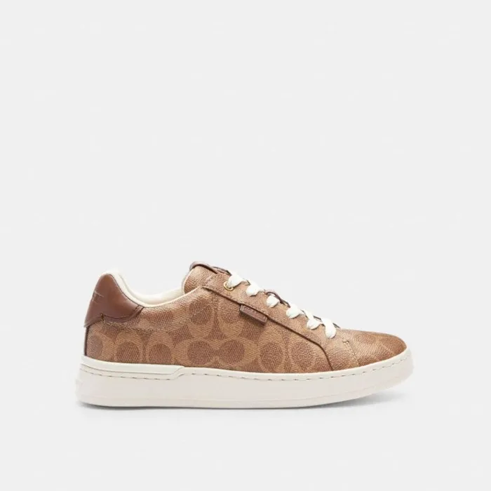 Women Sneakers Coach Lowline Luxe Low Top Sneaker Tan