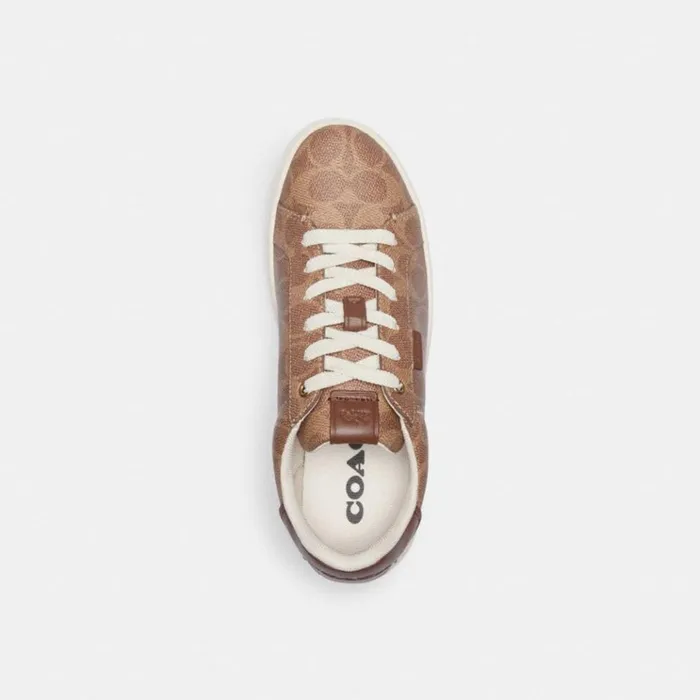Women Sneakers Coach Lowline Luxe Low Top Sneaker Tan