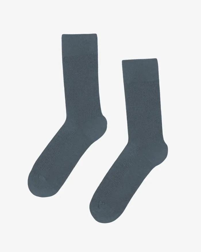 Women Socks Colorful Standard Women Classic Organic Sock Petrol Blue