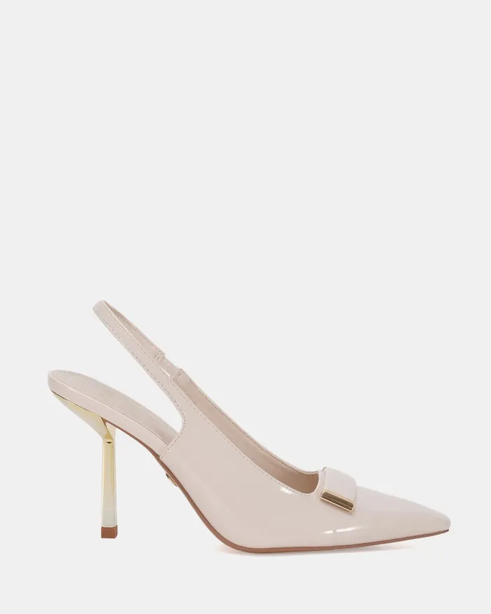 Women Stilettos NOVO Shoes IROSA CREAM PATENT Pumps