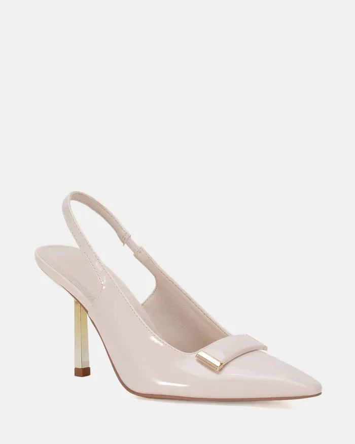 Women Stilettos NOVO Shoes IROSA CREAM PATENT Pumps