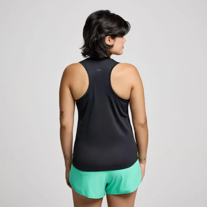 Women Stopwatch Singlet Black Saucony Tops