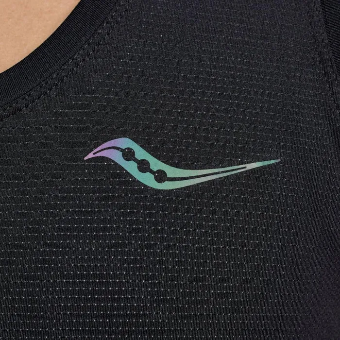 Women Stopwatch Singlet Black Saucony Tops