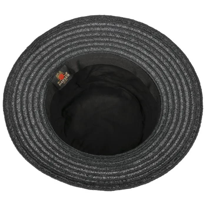 Women Straw Hats Mayser Alma Caranda Circles Fabric Hat Blue Women Straw Hats Mayser Alma Caranda Circles Fabric Hat Blue