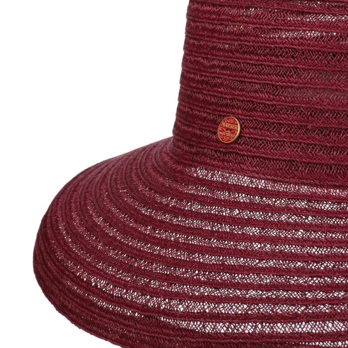 Women Straw Hats Mayser Tiffy Uni Hemp Hat Burgundy Women Straw Hats Mayser Tiffy Uni Hemp Hat Burgundy