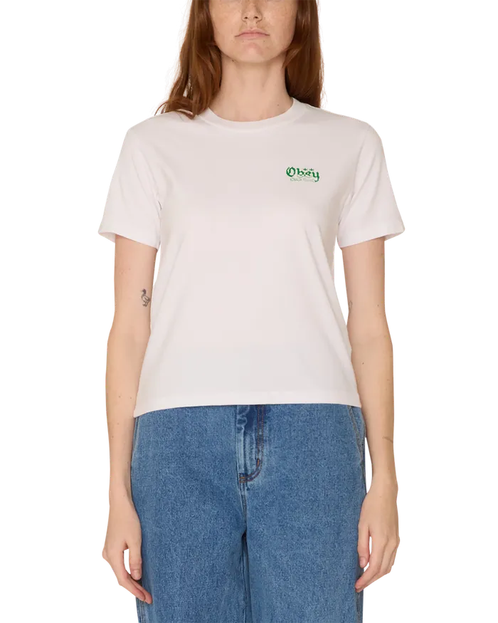 Women SUBMIT TO THE RHYTHM KAYLIN TSHIRT White TSHIRTS OBEY Clothing