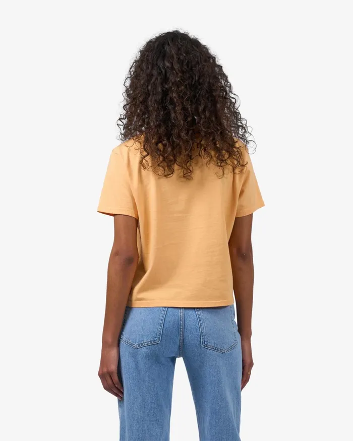 Women TShirts Colorful Standard Organic Boxy Crop Tee Lava Grey