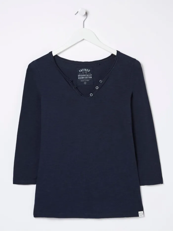 Women Tops and TShirts Fat Face Blue Porter TShirt