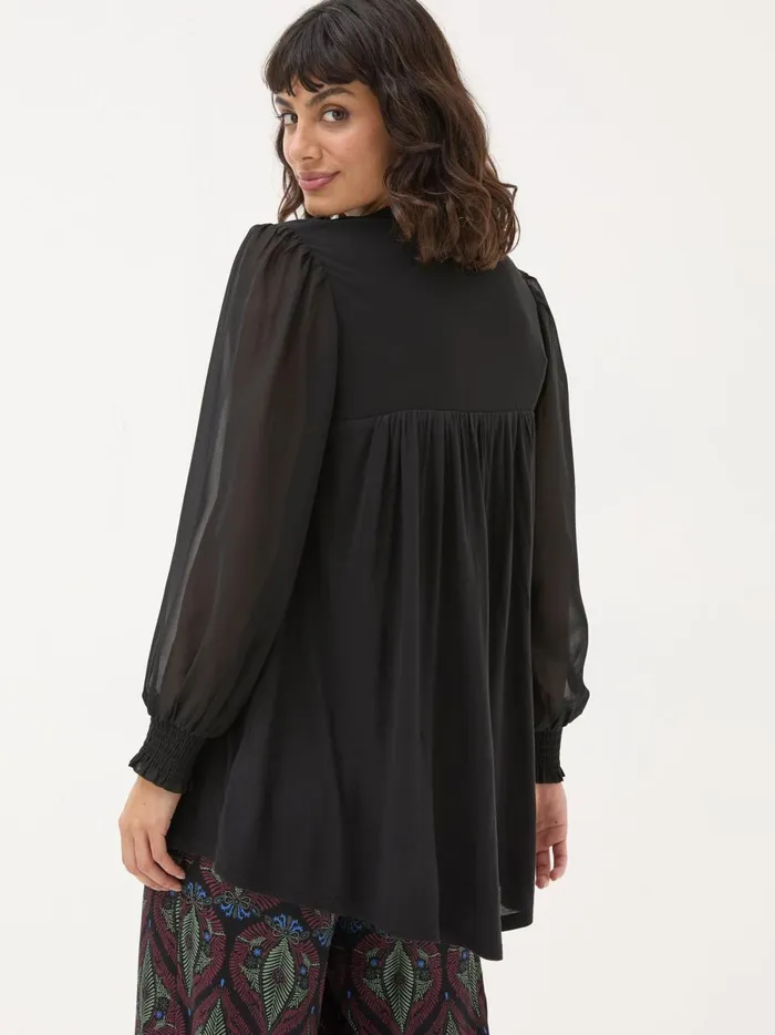Women Tops and TShirts Fat Face Kim Black Tunic