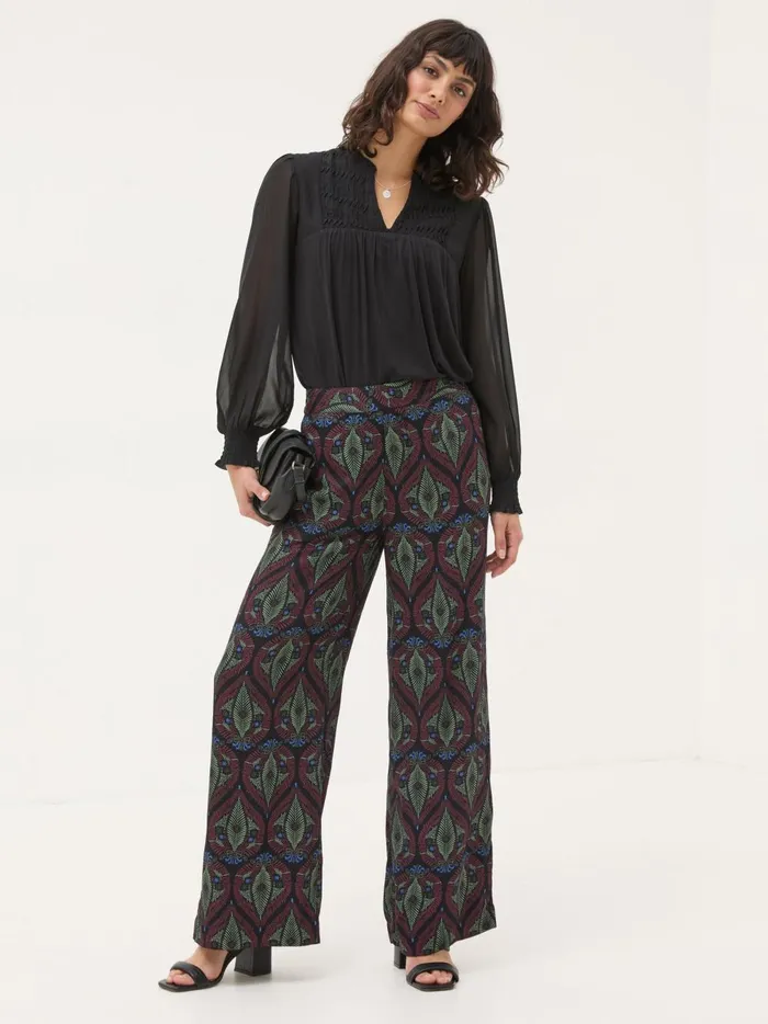 Women Tops and TShirts Fat Face Kim Black Tunic