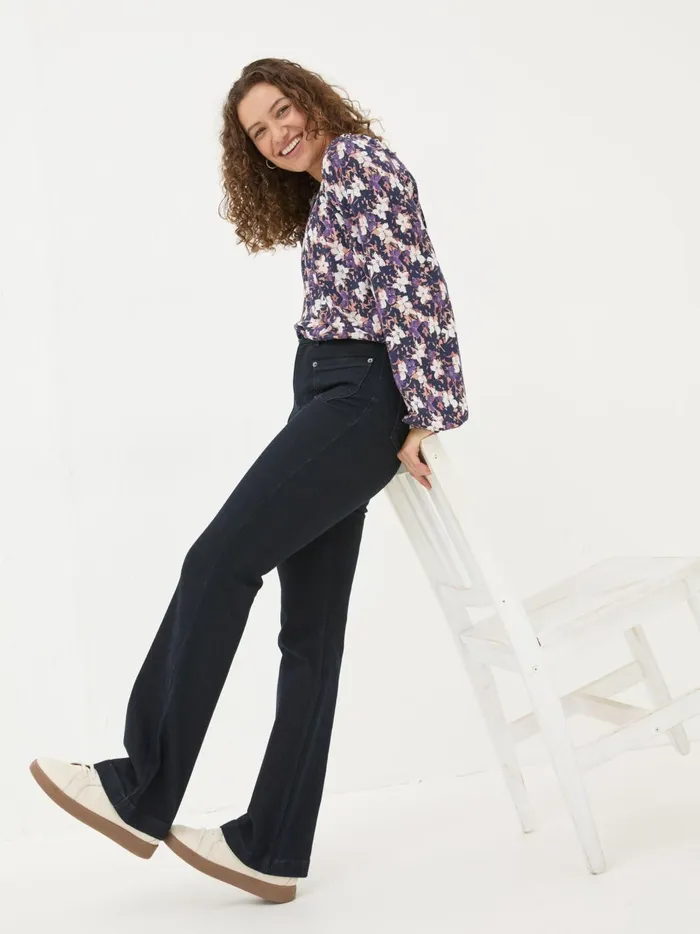 Women Tops and TShirts Fat Face Lily Multi Floral Top