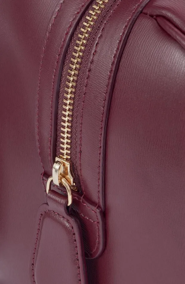 Women Tote Bags LKBennett Fleur Bordeaux Leather Bowling Bag Women Tote Bags LKBennett Fleur Bordeaux Leather Bowling Bag