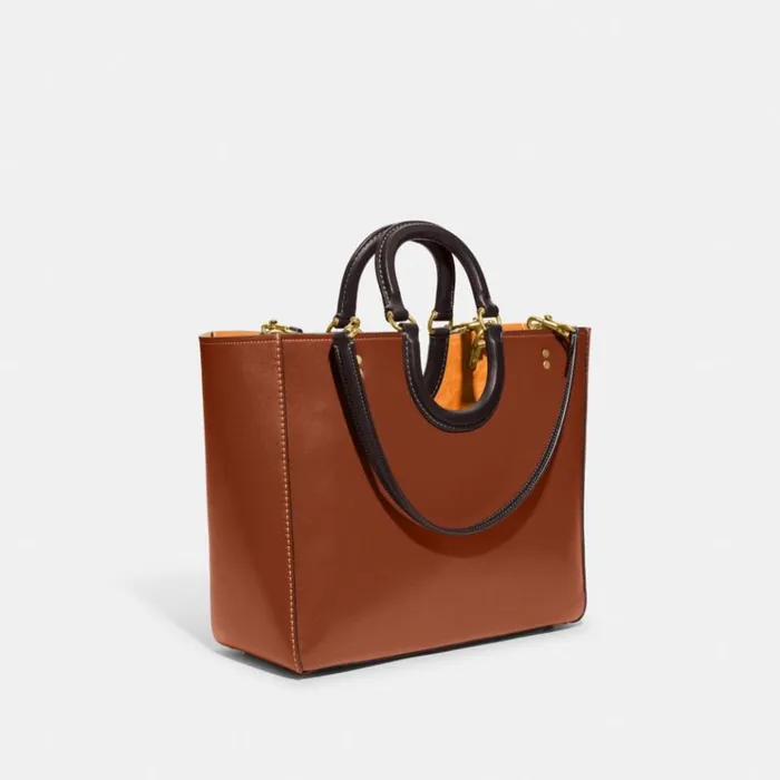 Women Totes and Carryalls Coach Rae Tote In Colorblock Brass1941 Saddle Multi Women Totes and Carryalls Coach Rae Tote In Colorblock Brass1941 Saddle Multi