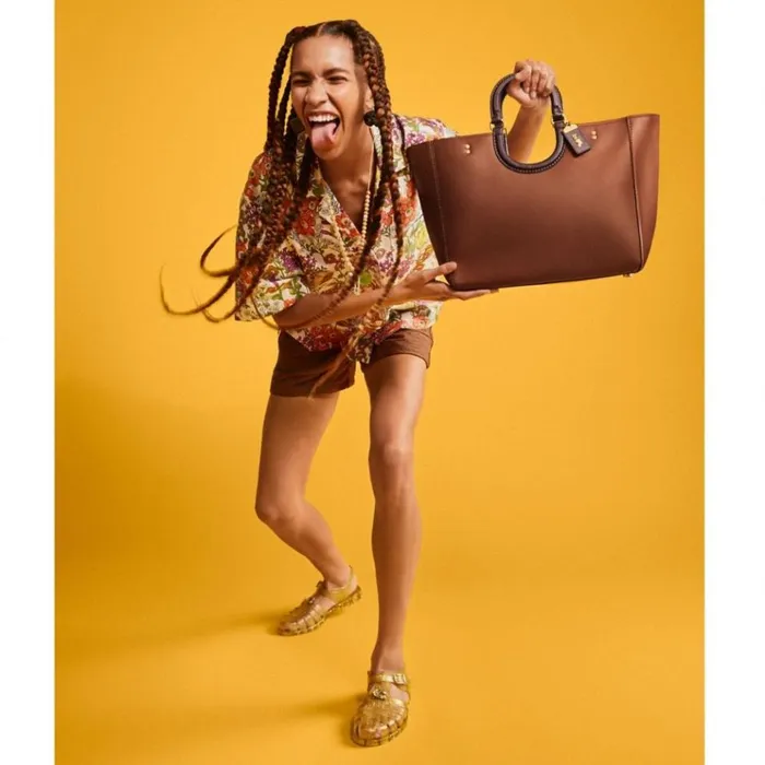 Women Totes and Carryalls Coach Rae Tote In Colorblock Brass1941 Saddle Multi Women Totes and Carryalls Coach Rae Tote In Colorblock Brass1941 Saddle Multi