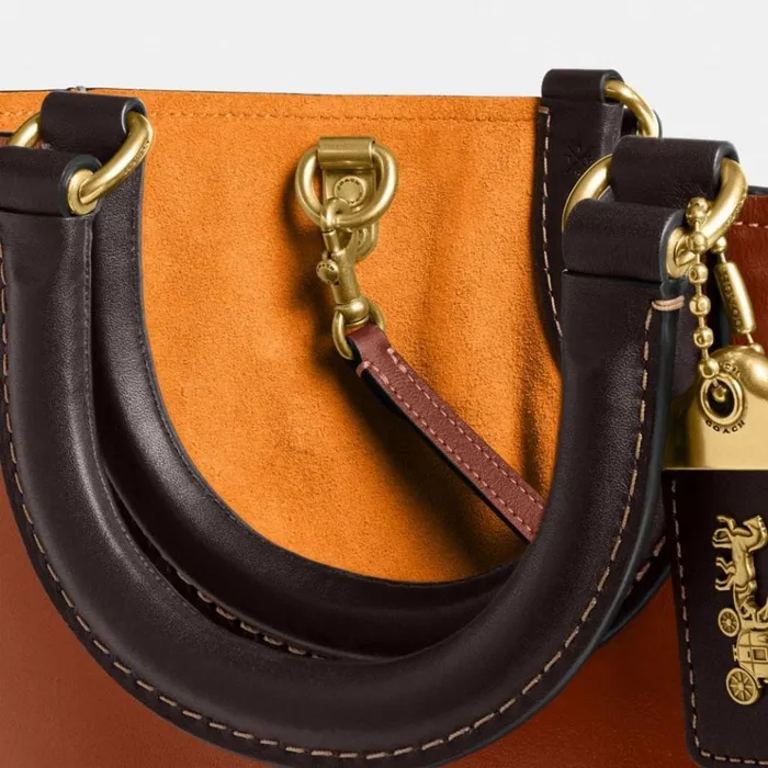 Women Totes and Carryalls Coach Rae Tote In Colorblock Brass1941 Saddle Multi Women Totes and Carryalls Coach Rae Tote In Colorblock Brass1941 Saddle Multi