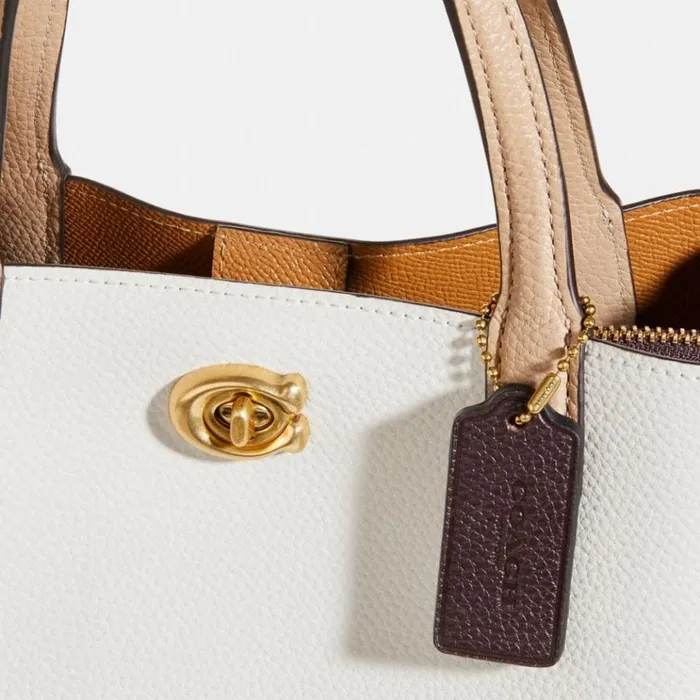Women Totes and Carryalls Coach Willow Tote 24 In Colorblock Brasschalk Multi Women Totes and Carryalls Coach Willow Tote 24 In Colorblock Brasschalk Multi