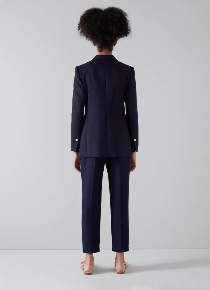 Women Trousers LKBennett Mariner Navy Cigarette Trousers Navy Women Trousers LKBennett Mariner Navy Cigarette Trousers Navy