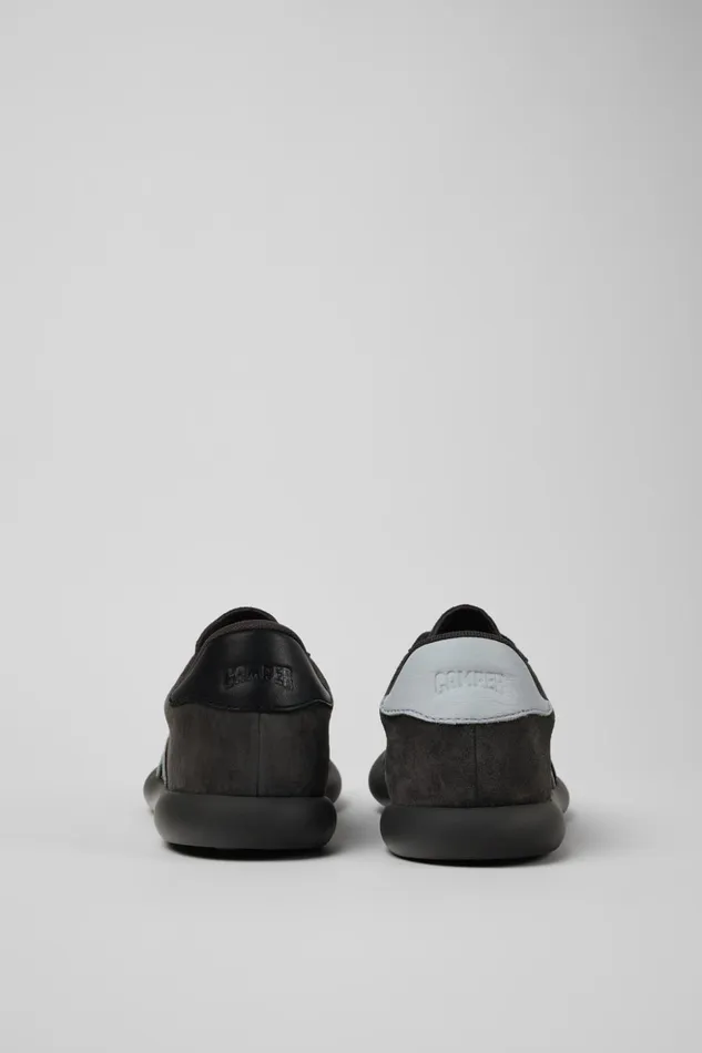 Women Twins Grayblack NubuckLeather Sneaker Camper Sneakers